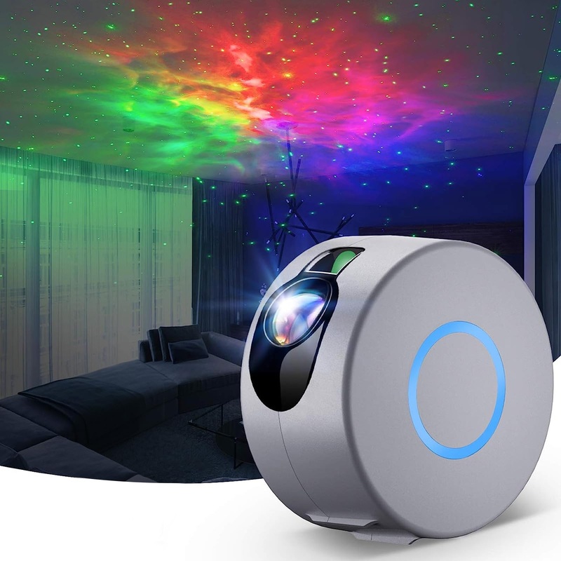 Bozhihong Star Projector LED Galaxy Projector Light with Nebula Night Light Projector with Remote Control for Kids Baby Adults Bedroom/Party/Game Rooms/Home Theatre/and Night Light Ambience (Gray)