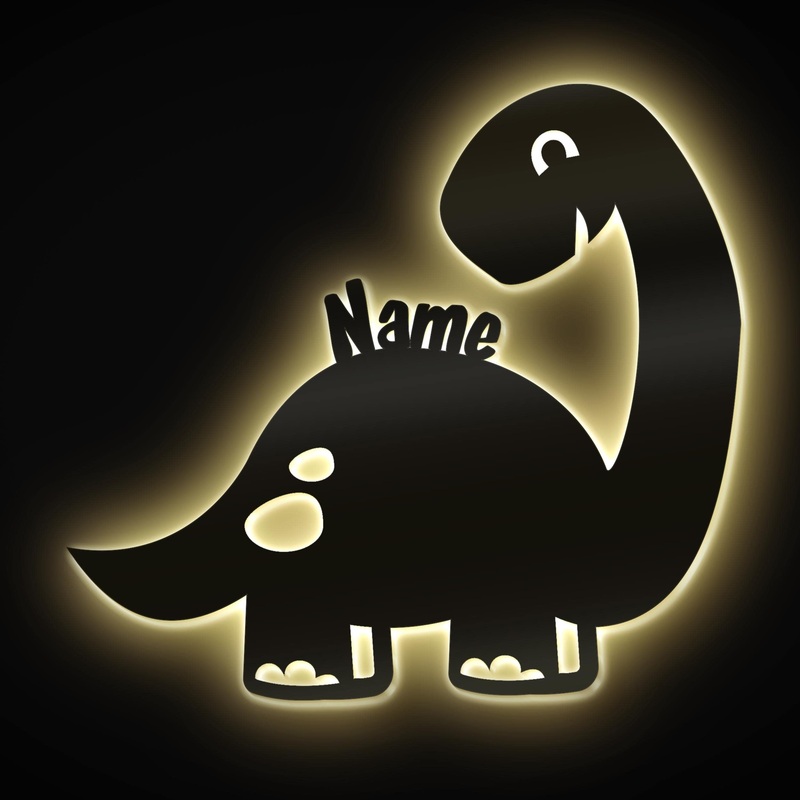Dino Gifts Dino Lamp Wall Lamp with Name Personalized Gifts for Dinosaurs Nursery Dino Room Boys Girls Children