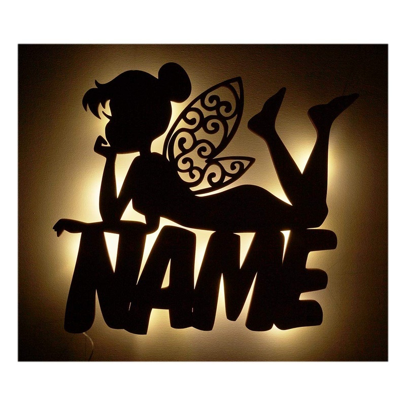 Fairy gifts led decoration lamps night light fairy protection angel with names as birth gift-e lighting communion baptism birthday for children babies girls women