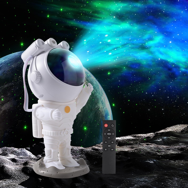 KEWYA Astronaut Projection Lamp Space Warrior Projector Bedroom Starry Galaxy Night Light with Timer and Remote Control 360 Adjustable Room Decoration Christmas Birthday Party Favors