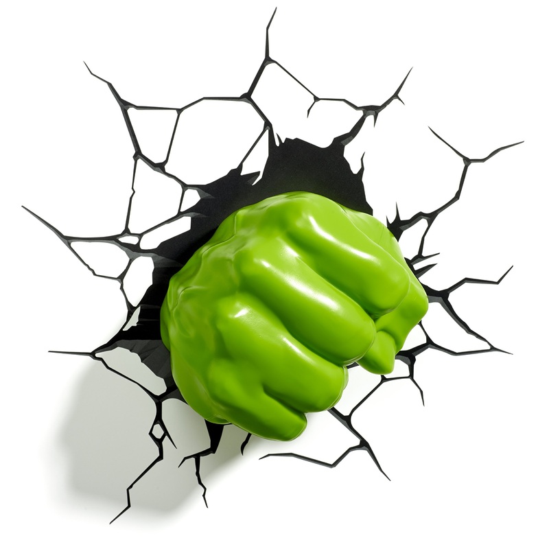 Light 816733002194 3D FX Marvel Hulk plastic green