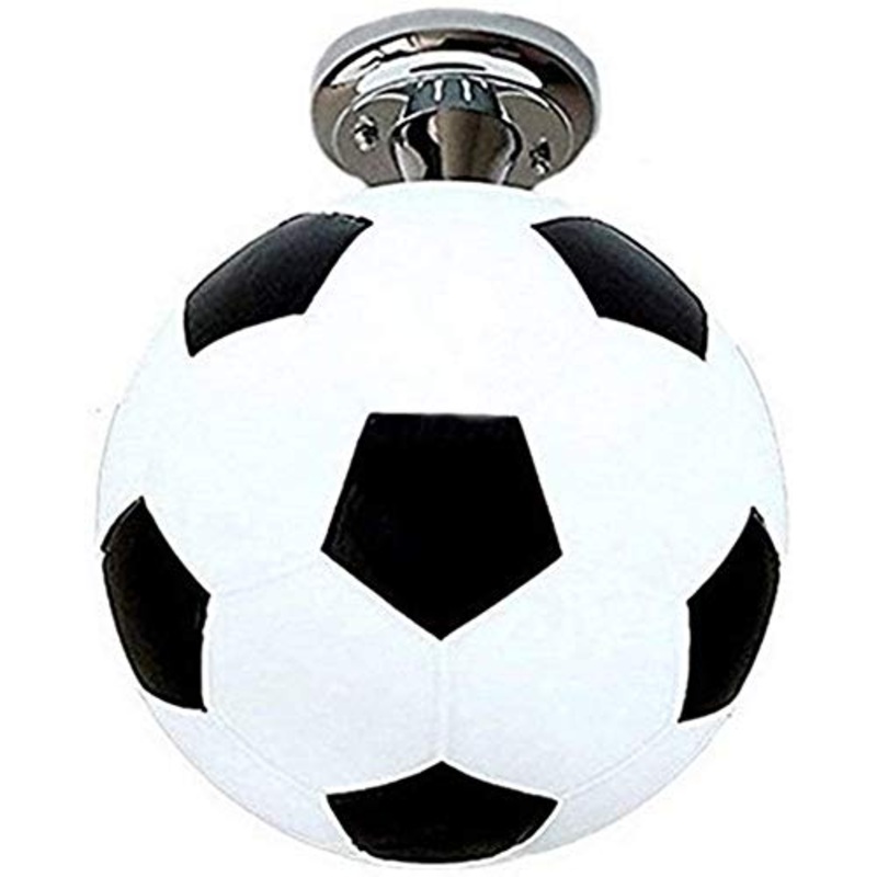 Barykep children’s room lamp youth room children’s room lamp football black white children led for girls and boys and lamps children’s room light cartoon