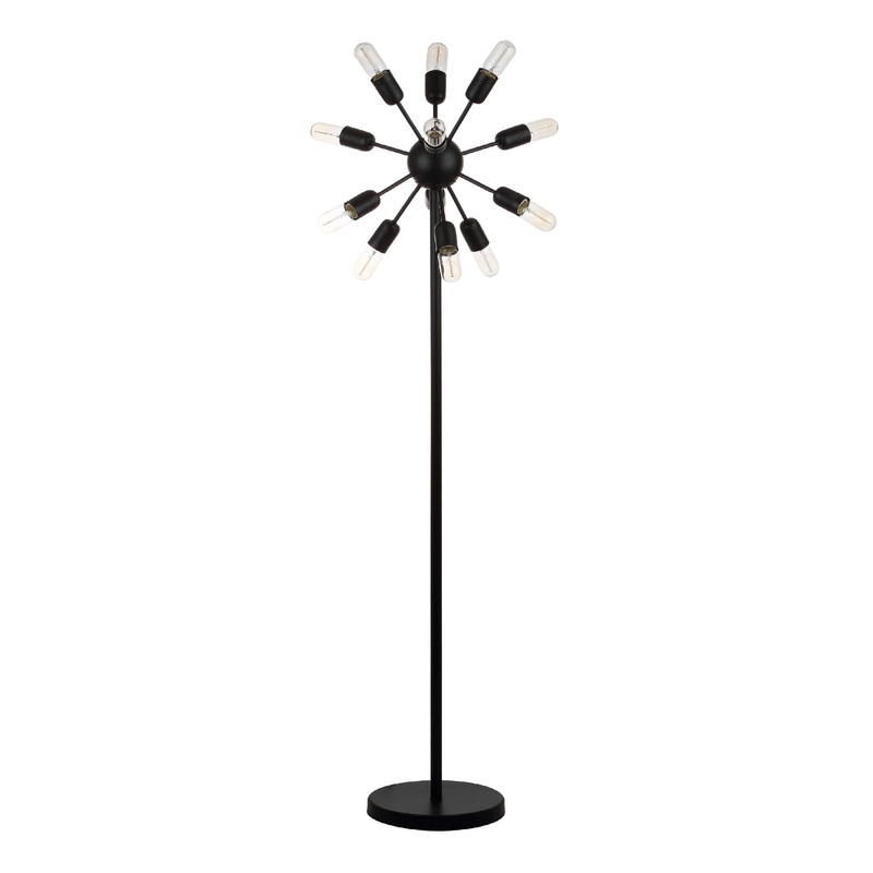 Black Metal Urban Retro Floor Lamp