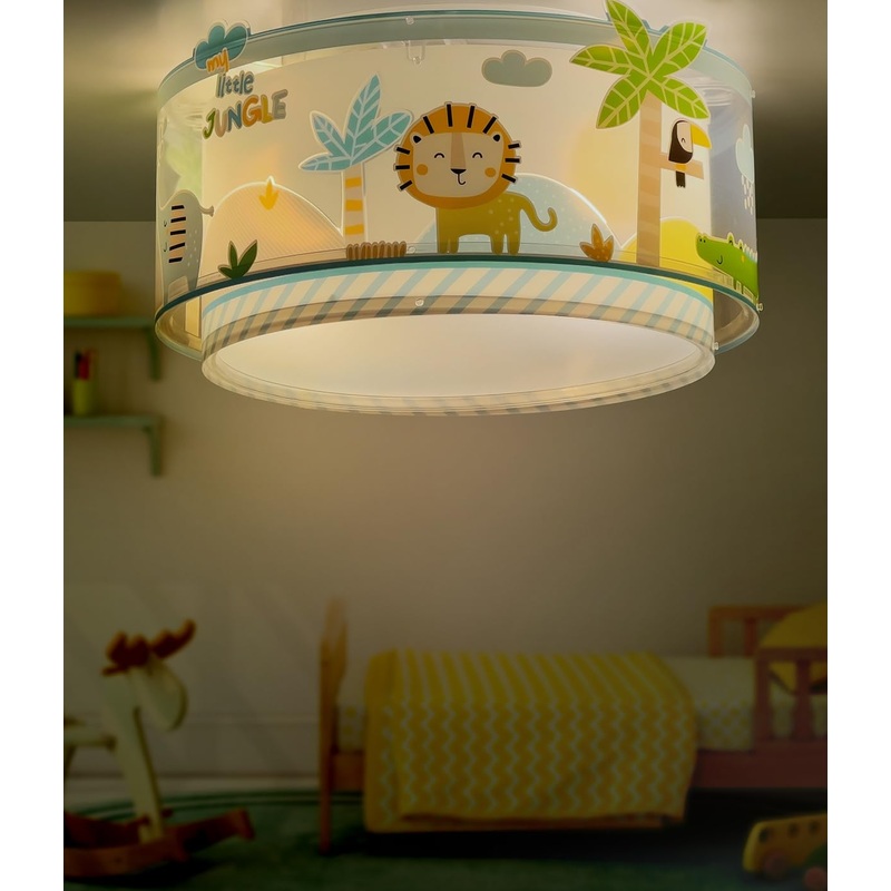 Dalber ceiling light for children My Little Jungle animals juggling ceiling lamp children’s room 76116 E27