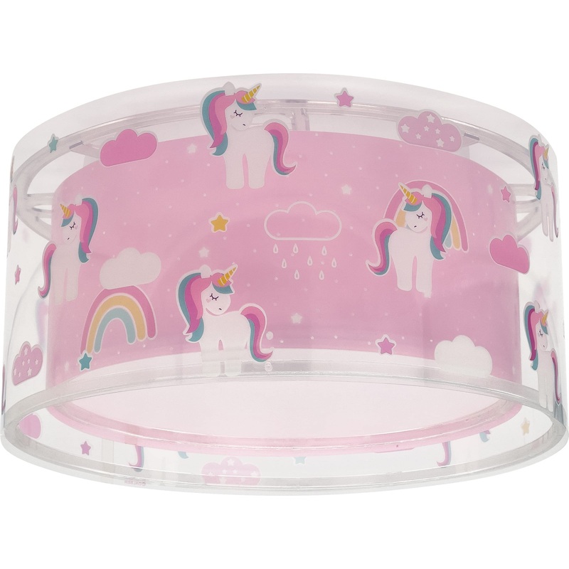 Dalber ceiling light for children unicorns animals unicorns ceiling lamp children’s room pink