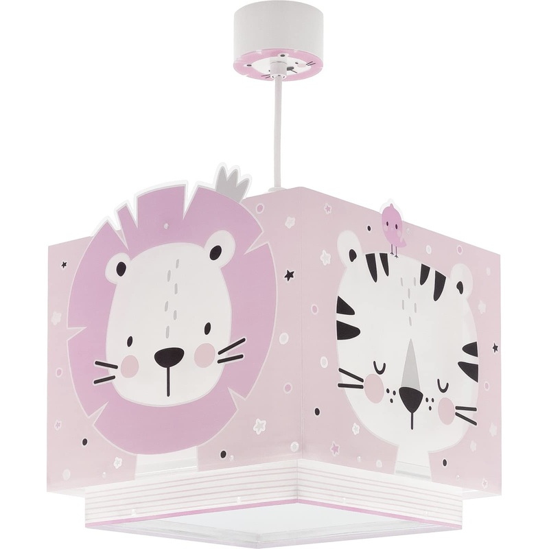 Dalber lamp children’s room children’s lamp pendant lamp ceiling lamp children ceiling lamp children’s room baby jungle animals jungle animals pink 63112S E27