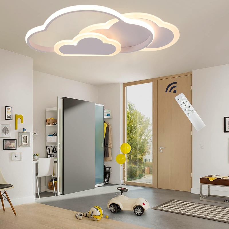 Ghiycotdl ceiling pendant lamp dimmable 3000-6500K modern light ceiling lights for living room bedroom hallway and children’s room (52cm)