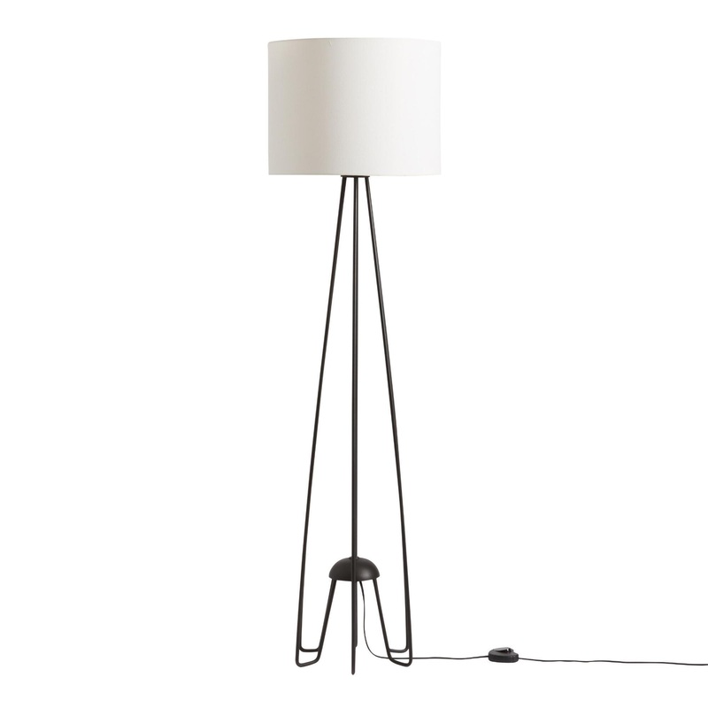 Kent Black Iron Hairpin Floor Lamp