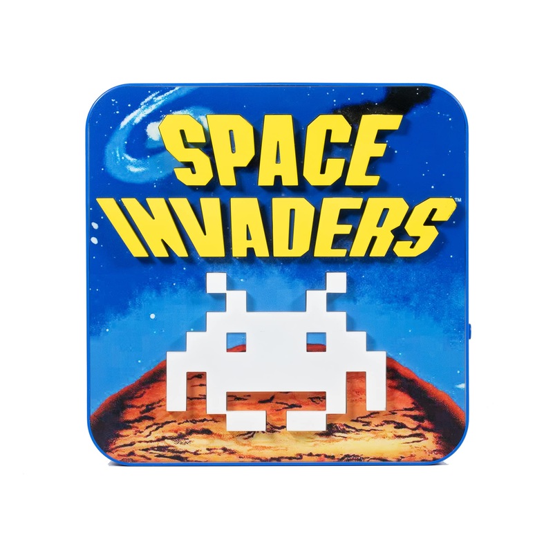 Numskull Space Invaders 3D Lamp Wall Light – Ambient Lighting Gaming Accessory for Bedroom Home Study Office Work – Official Space Invaders Merchandise 3D Space Invaders