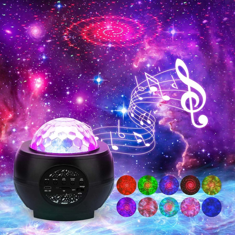 Star Lights Projector 3 in 1 LED Night Galaxy Starry Light Projector for Bedroom Space Projector Decorative Galaxy Light Sky Star Lite Bluetooth USB Colour Changing Music Night Light for Kids Adults