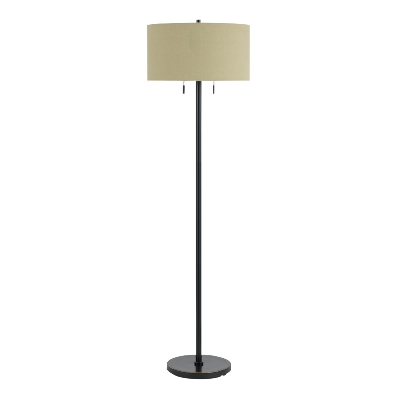 Calais Dark Bronze 2 Light Floor Lamp