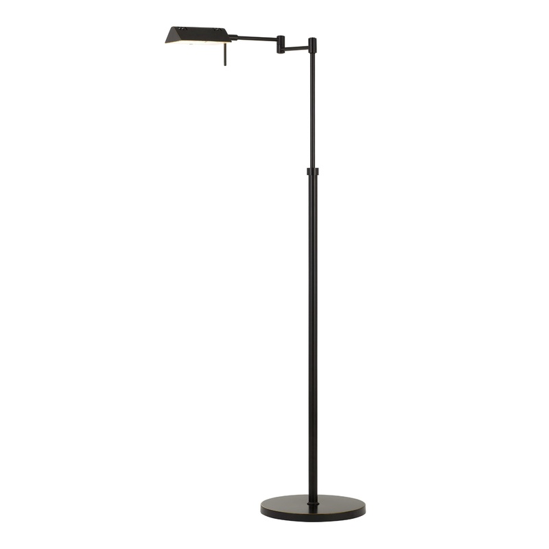 Pharmacy Dark Bronze Metal LED Floor Lamp