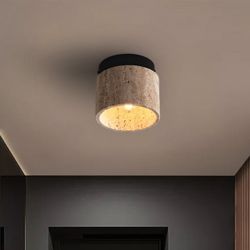 Travertine Hallway Modern Flush Mount LED Ceiling Light