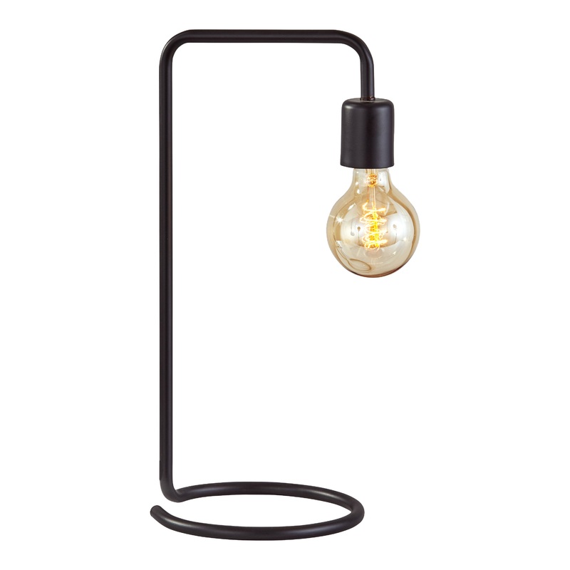 Wren Matte Black Metal Table Lamp