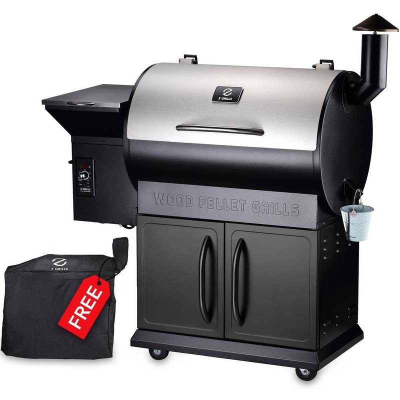 Z GRILLS ZPG-700E 694 sq. in. Pellet Grill and Smoker, Stainless Steel