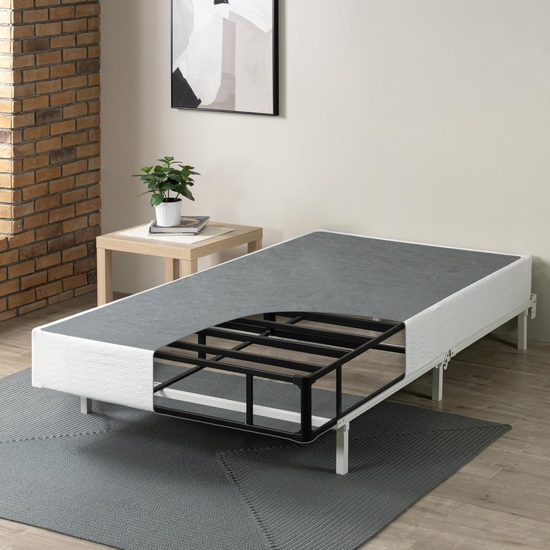 ZINUS 9 Inch Metal Smart Box Spring with Quick Assembly, Mattress Foundation, Strong Metal Frame, Easy Assembly, Twin XL