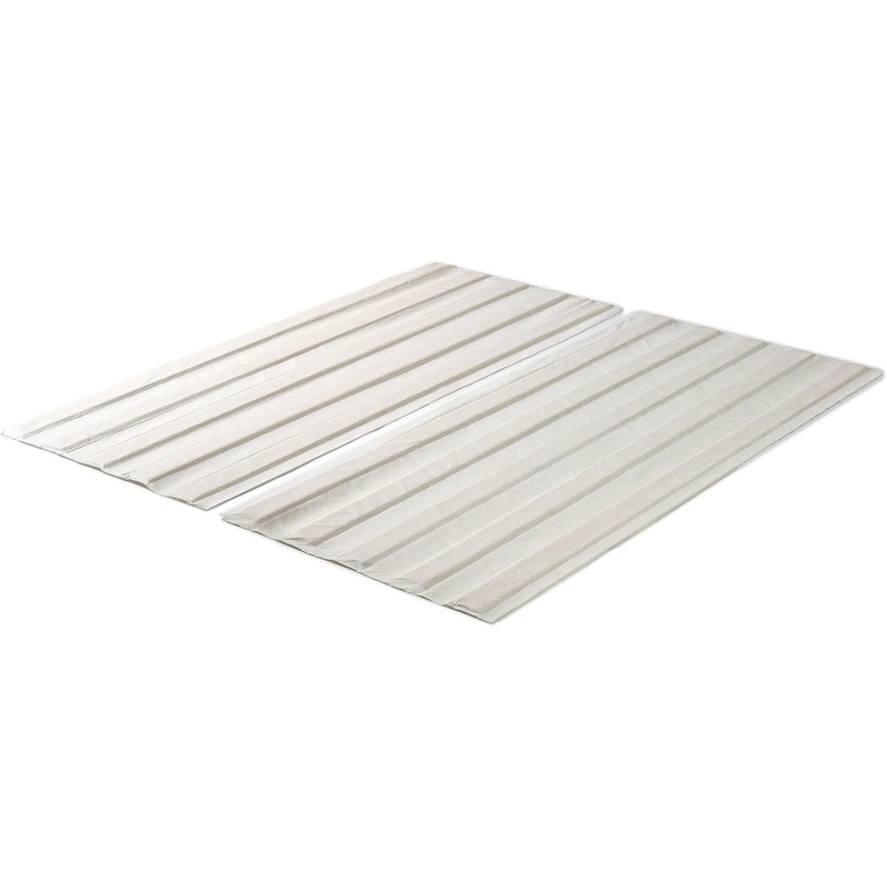 ZINUS Compack Fabric Covered Wood Slats / Bunkie Board / Box Spring Replacement, Full, Natural