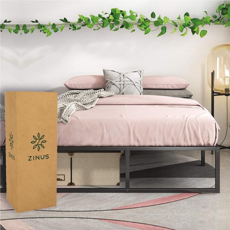ZINUS Lorelai 12 Inch Metal Platform Bed Frame, Mattress Foundation with Steel Slat Support, No Box Spring Needed, Easy Assembly, Twin