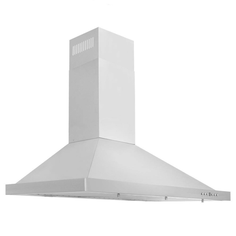 ZLINE Kitchen and Bath KB-30 30 in. 400 CFM Convertible Vent Wall Mount Range Hood with LED Lighting  Stainless Steel