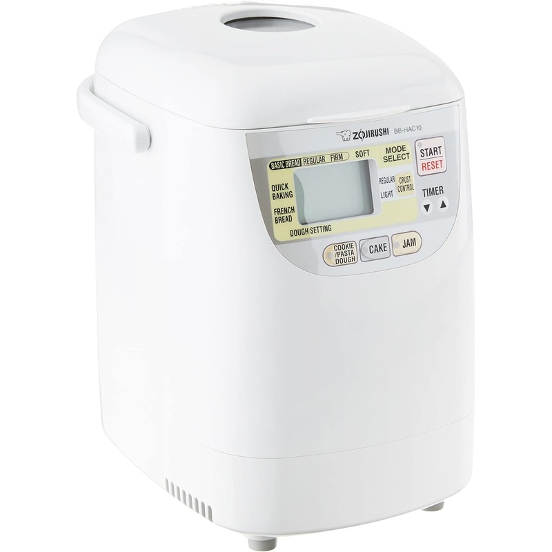 Zojirushi BB-HAC10 Home Bakery 1-Pound-Loaf Programmable Mini Breadmaker, White