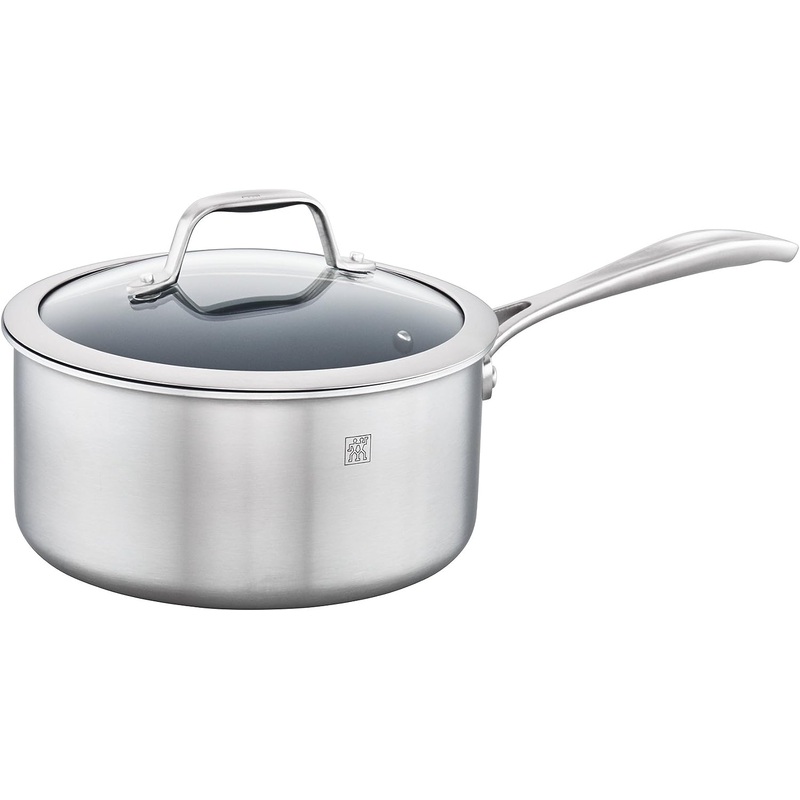 Zwilling Spirit Ceramic Nonstick Saucepan, 4-qt, Stainless Steel