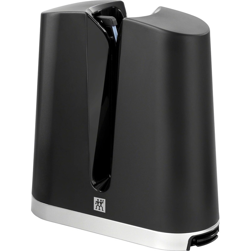 ZWILLING V-Edge Professional Knife Sharpener, for both Western and Japanese Blades, Black