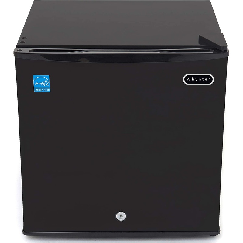 Whynter CUF-110B Mini Freezer, 1.1 Cubic Foot Energy Star Rated Small Upright Freezer With Lock, Black
