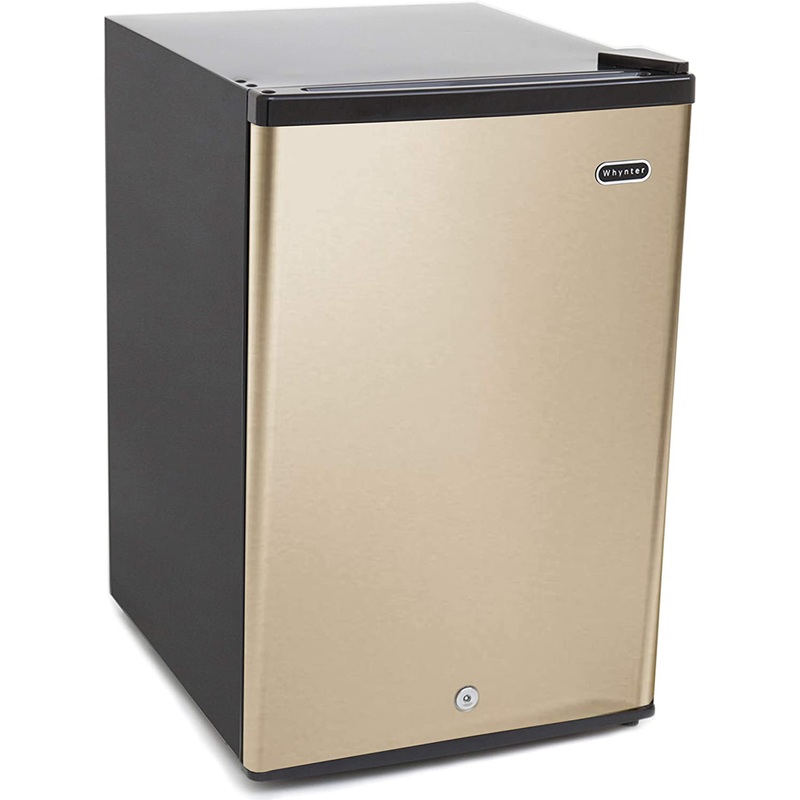 Whynter CUF-210SSG 2.1 cu.ft Energy Star Upright Freezer with Lock in Rose Gold