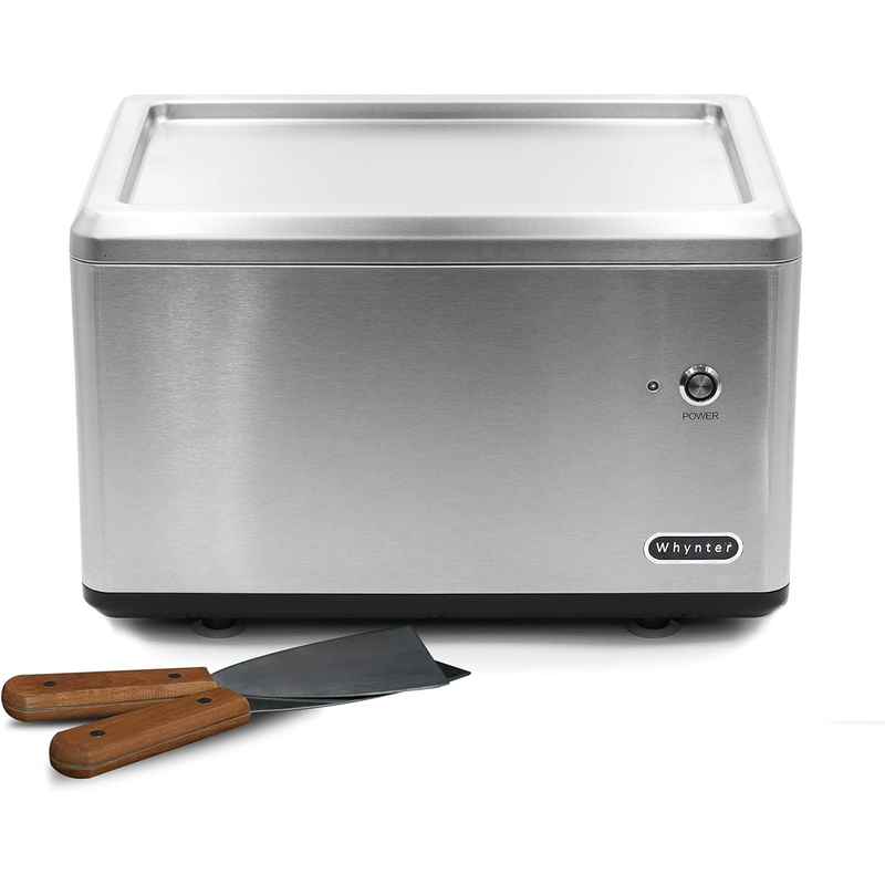 Whynter ICR-300SS 0.5-Quart Stainless Steel Rolled Ice Cream Maker with Compressor