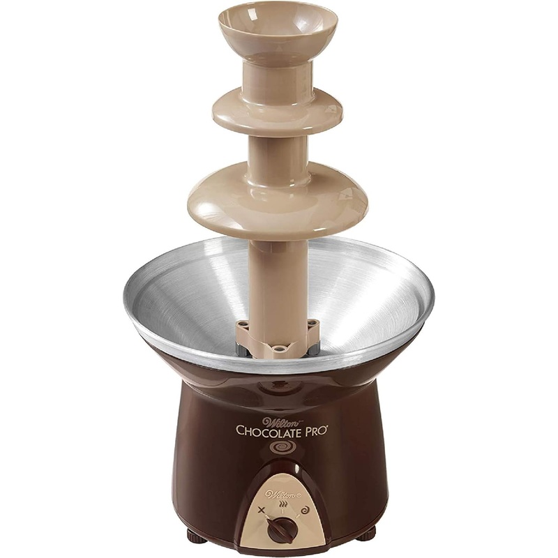 Wilton Chocolate Pro Chocolate Fountain and Fondue Fountain  Designed to Keep Chocolate Melted for Easy Treat Dipping, 3-Tier, 16-Inches Tall, 4-lb Capacity
