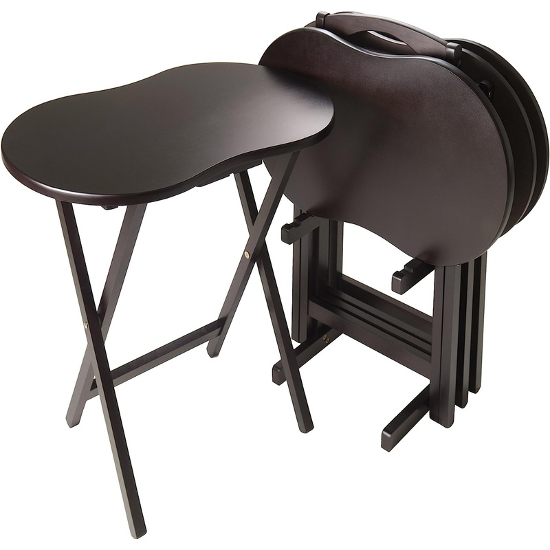 Winsome Skippy Snack Table, Dark Espresso