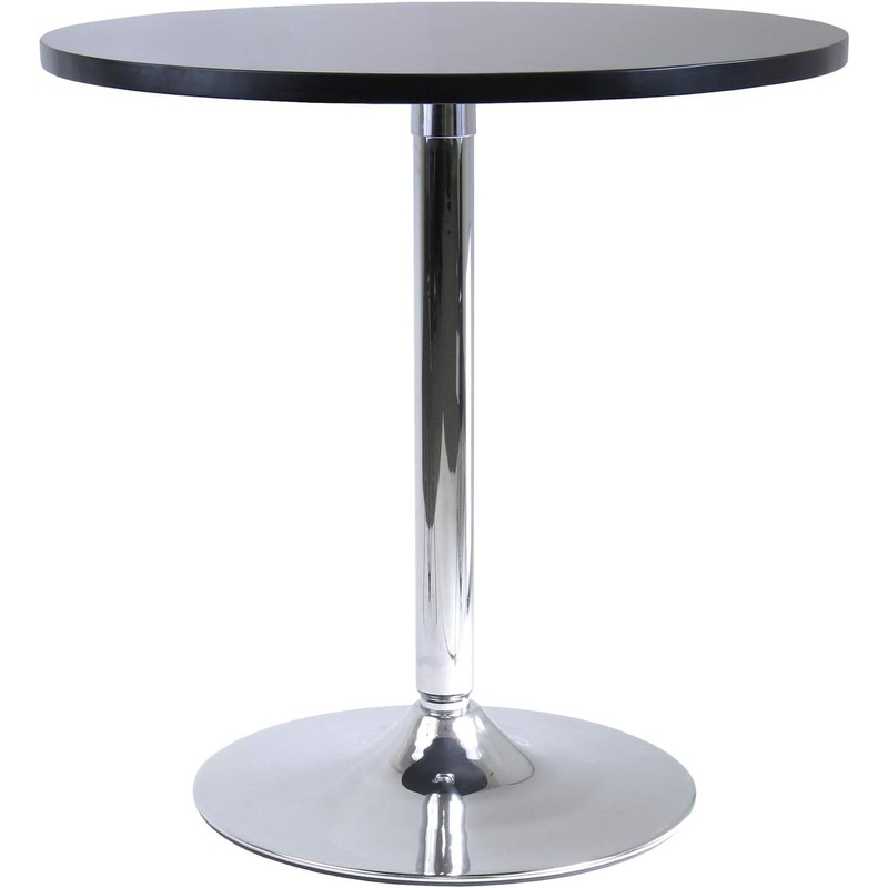 Winsome Spectrum 29 1/2-inch x 28.74-inch x 28.74-inch MDF Round Dining Table, Black (93729)