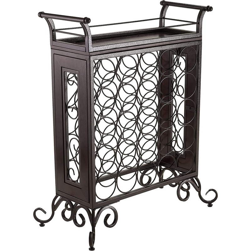 Winsome Wood  25-Bottle Antique Bronze Metal Wine Rack