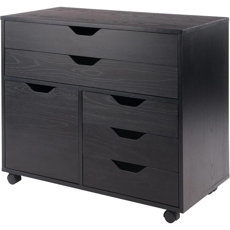 Winsome Wood Halifax Cabinet/Cupboard, 26 H, Black