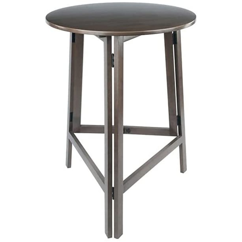 Winsome Wood Torrence Foldable High Table, Torrence Dining, 40 H,Oyster Gray