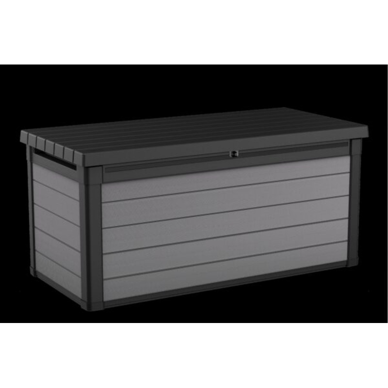 Winston Porter Arrion 150 Gallons Gallon Water Resistant Resin Lockable Deck Box in Dark Grey