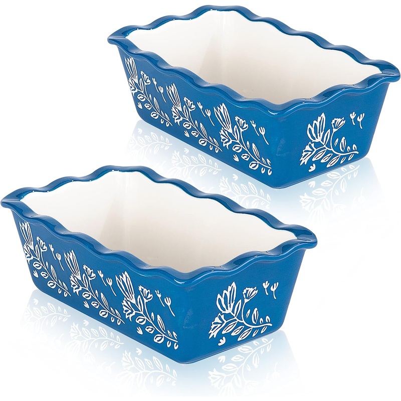 Wisenvoy Loaf Pan Bread Pan Ceramic loaf pans for baking Porcelain Baking Pans Nonstick Bread Pans for Baking
