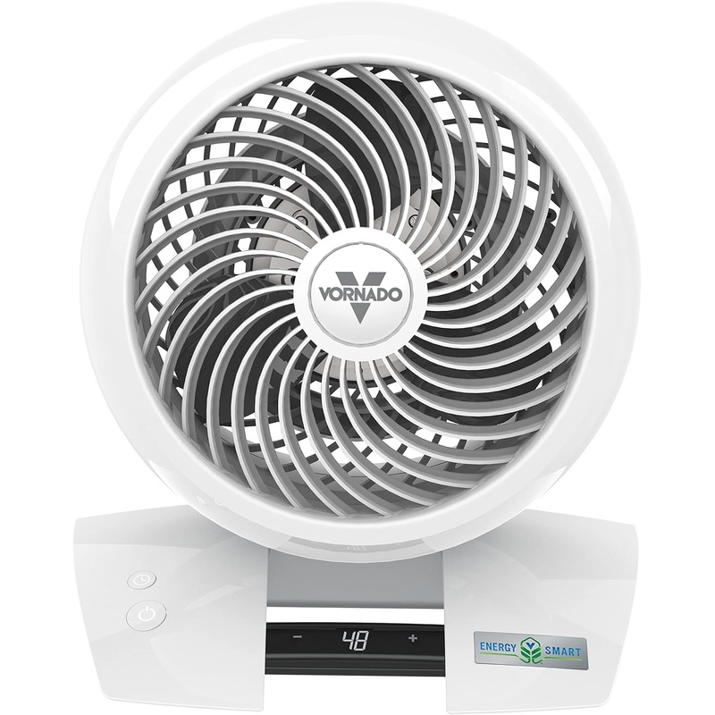 Vornado 5303DC Energy Smart Small Air Circulator Fan with Variable Speed Control, white, Medium