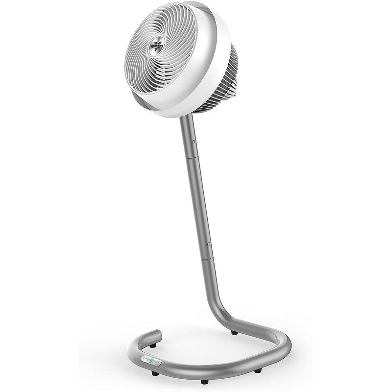 Vornado 693DC Energy Smart Mid-Size Air Circulator Fan with Variable Speed Control and Adjustable Height, White