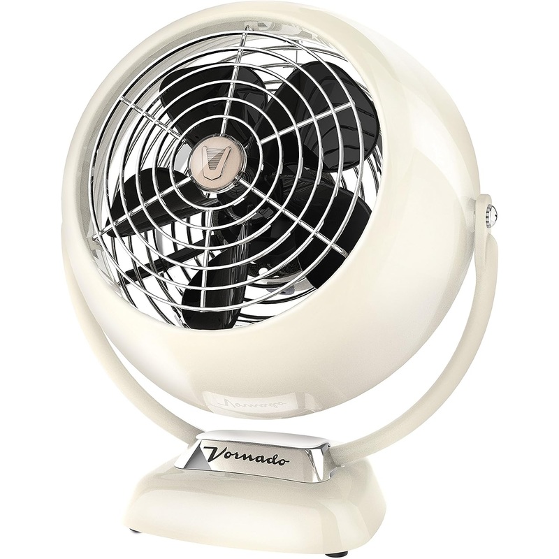 Vornado VFAN Jr. Vintage Air Circulator Fan, Vintage White, 6.1 x 10.1 x 11.4 inches