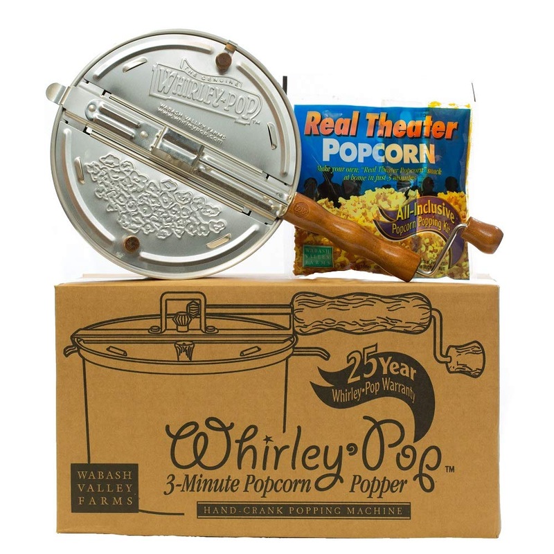 Wabash Valley Farms Color Changing Whirley Pop  6 Quart Pot with Metal Gears and 1 Popping Kit