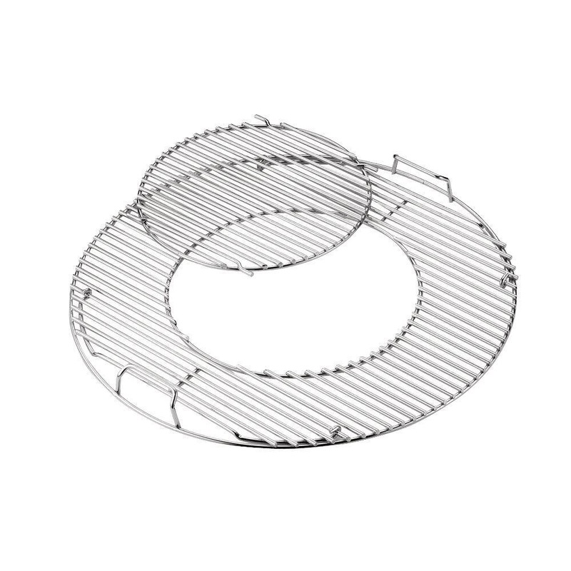 Weber 8835 Hinged Replacement Cooking Grate with Removable Center for 22-1/2 in. Charcoal Grill