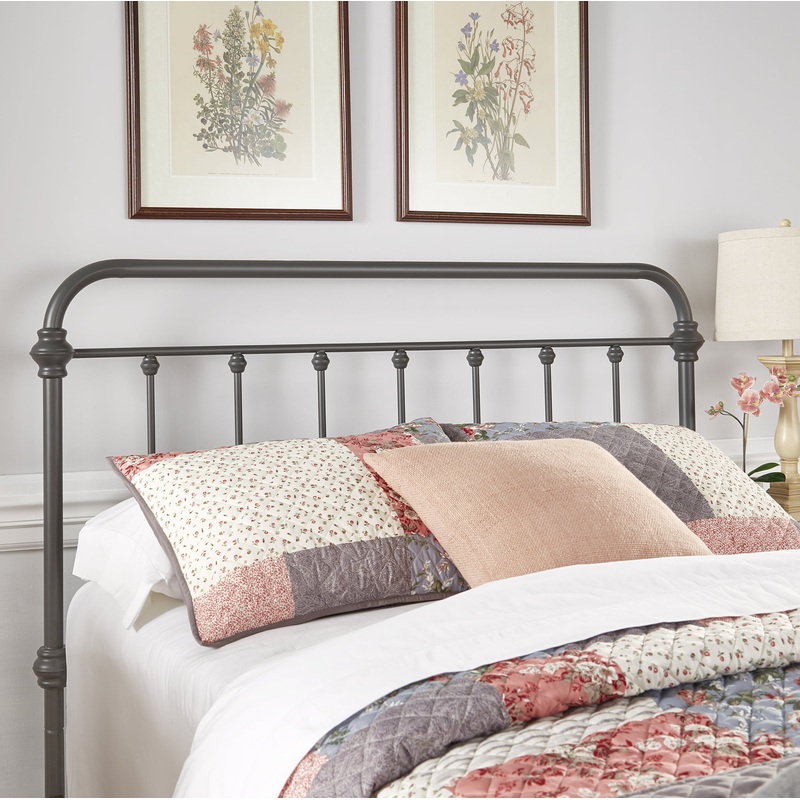 Weston Home Nottingham Spindle Headboard, Queen, Frost Grey