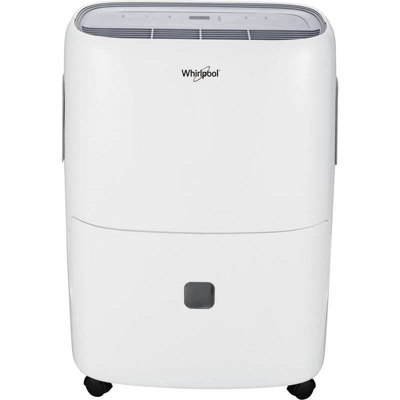 Whirlpool 30 Pt. 2,000 Sq. Ft. Dehumidifier in White  Automatic Shut-off, Variable Speed
