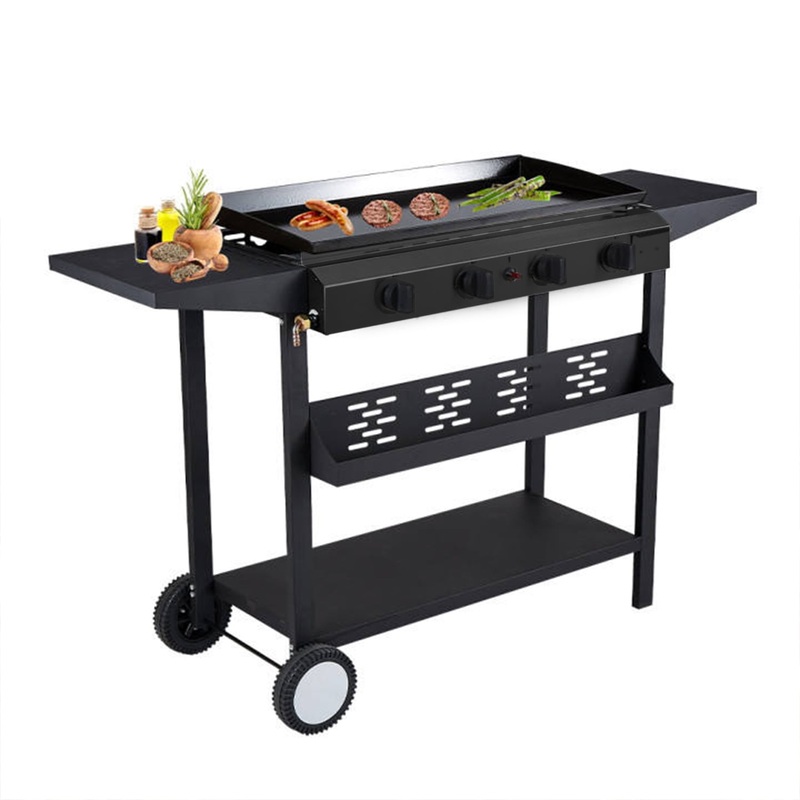 Vebreda 4-Burner 30 Griddle Propane Gas Grill, Black