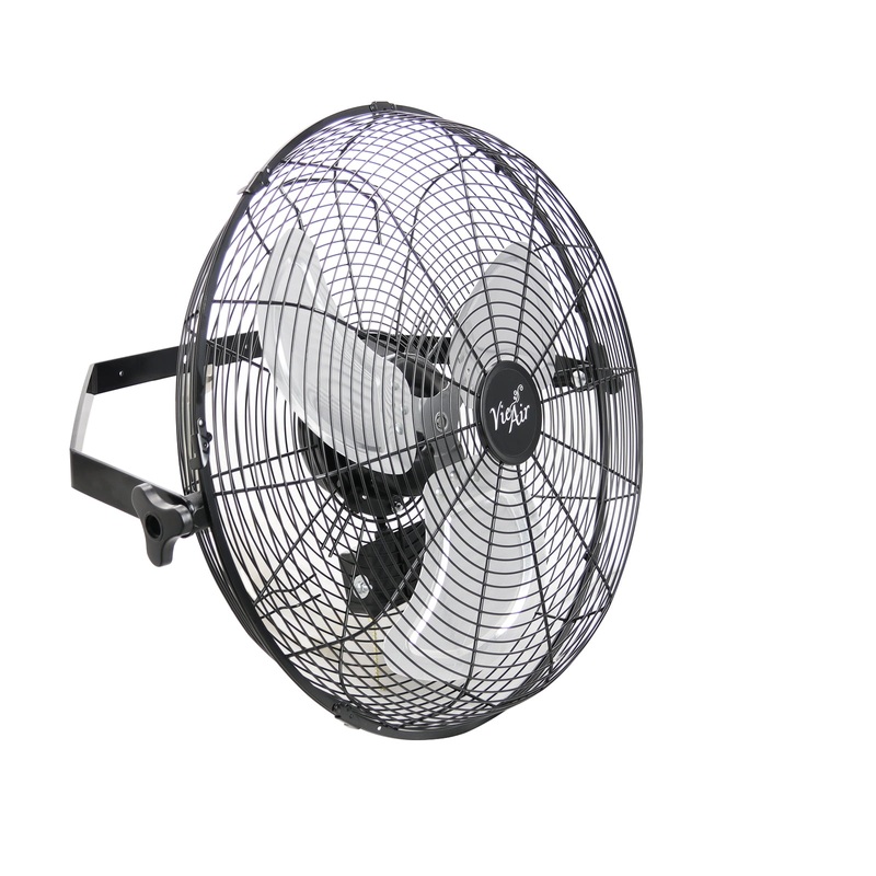 Vie Air Dual Function 18 Wall Mountable Floor Fan with 3 Speed Settings