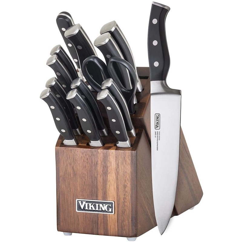 Viking 15-Piece Knife Set With Wood Block