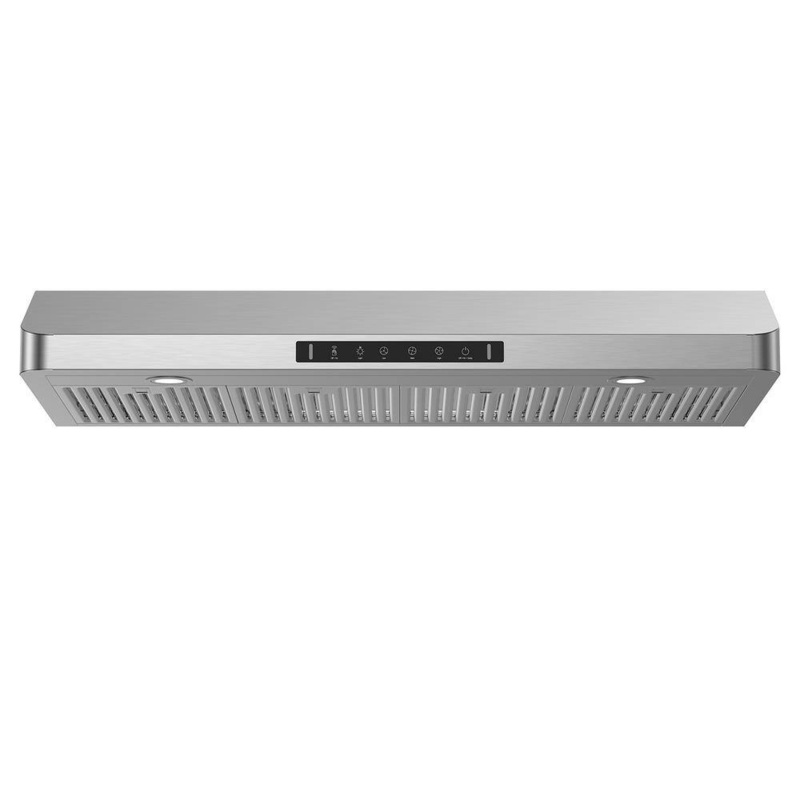 VIKIO IKC01-42-J 42 in. 900 CFM Ducted Under Cabinet Range Hood in Stainless Steel with 3 -Way Venting and Removable LED