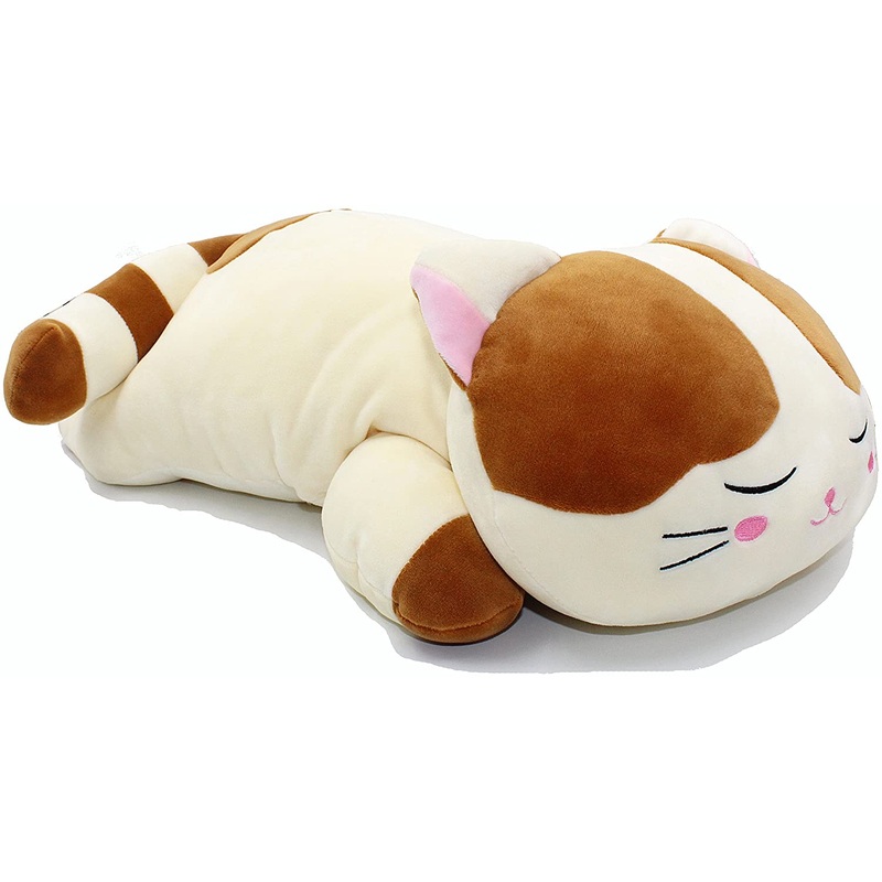 Vintoys Very Soft Cat Big Hugging Pillow Plush Kitten Kitty Stuffed Animals Brown 23.5