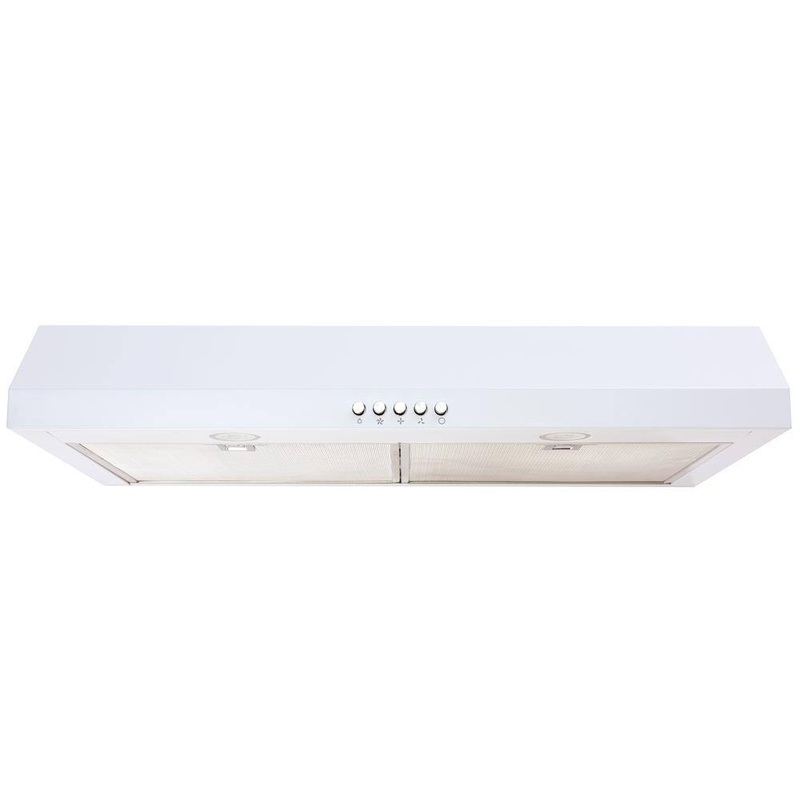 Vissani QR254WY Caprelo 30 in. 320 CFM Convertible Under Cabinet Range Hood in White with LED Lighting and Charcoal Filter
